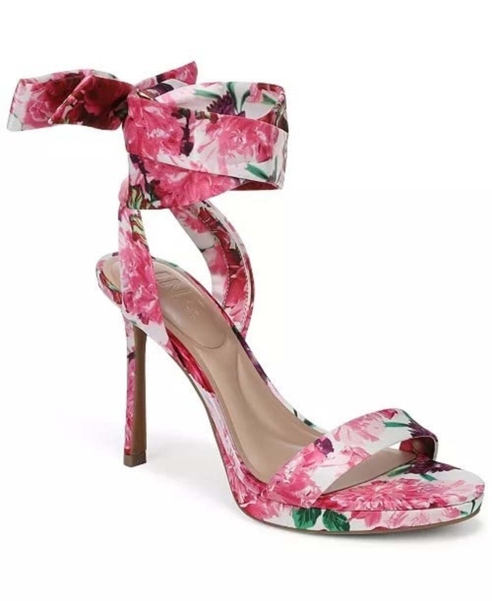 I.N.C. International Concepts Women's Razzlee Ankle Tie Sandals Floral Size 10M